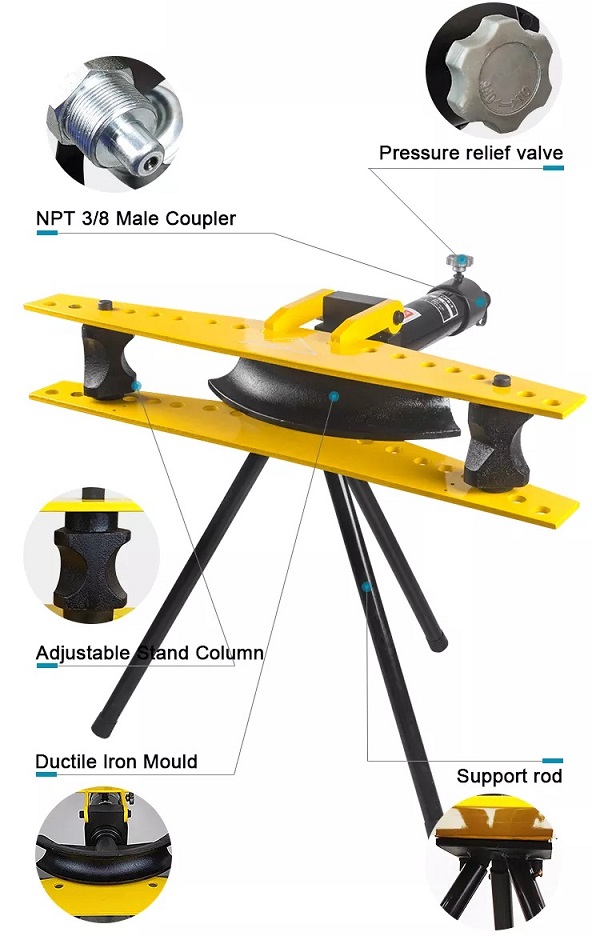 cấu tạo máy uốn ống thủy lực SWG-2