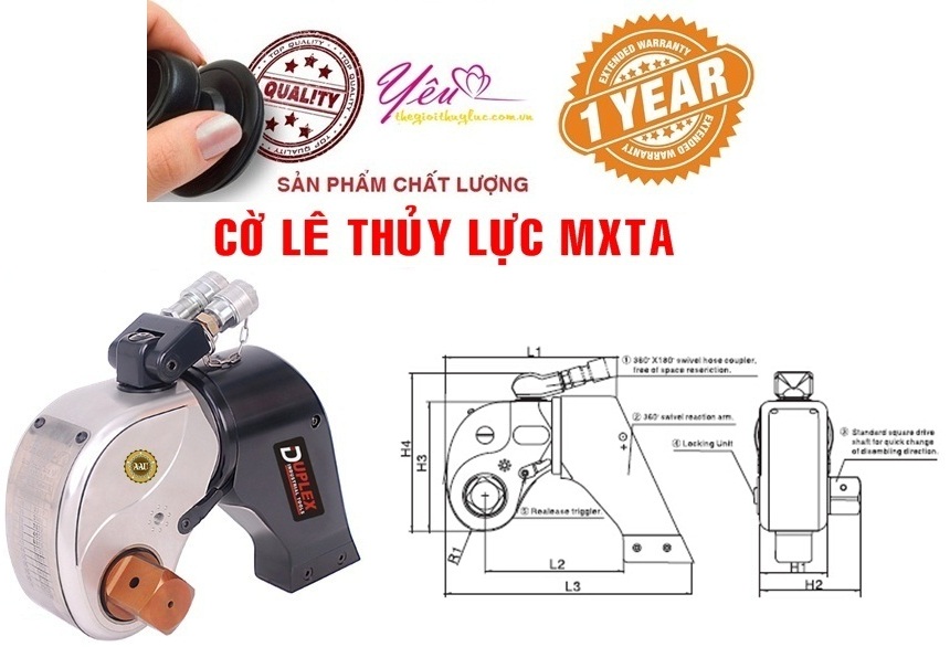 Co le thuy luc, co le thuy luc dang chup 1509 - 15090 N.m, Hydraulic Torque Wrench, http://thegioithuyluc.com.vn