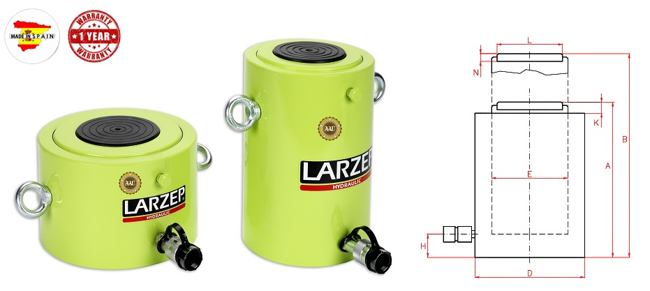 larzep single acting, ssr43010, hydraulic cylinder, larzep/sapin, kich thuy luc 1 chieu, bom tay thuy luc, bom dien thuy luc, 
